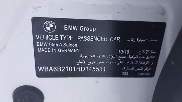 WBA6B2101HD145531  - BMW 650 I  2017 IMG - 2