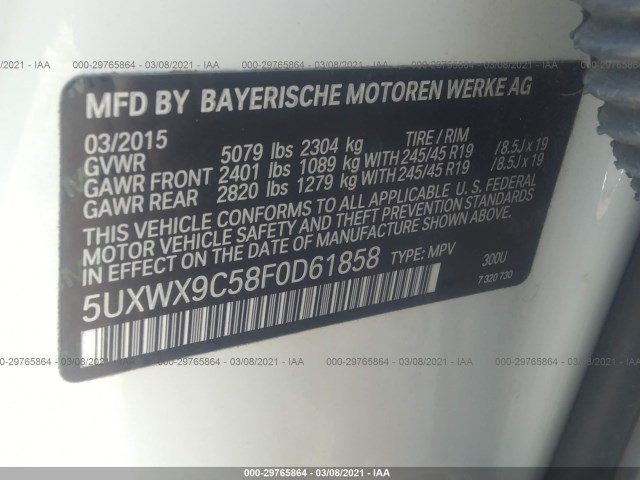 5UXWX9C58F0D61858 AB8500IO - BMW X3  2015 IMG - 8