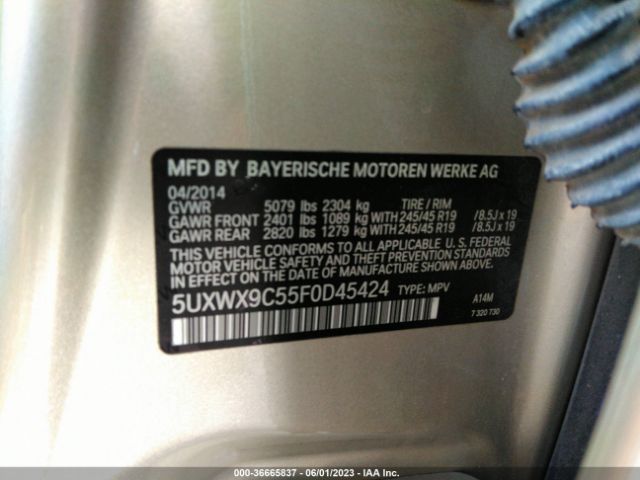 5UXWX9C55F0D45424  - BMW X3  2015 IMG - 8