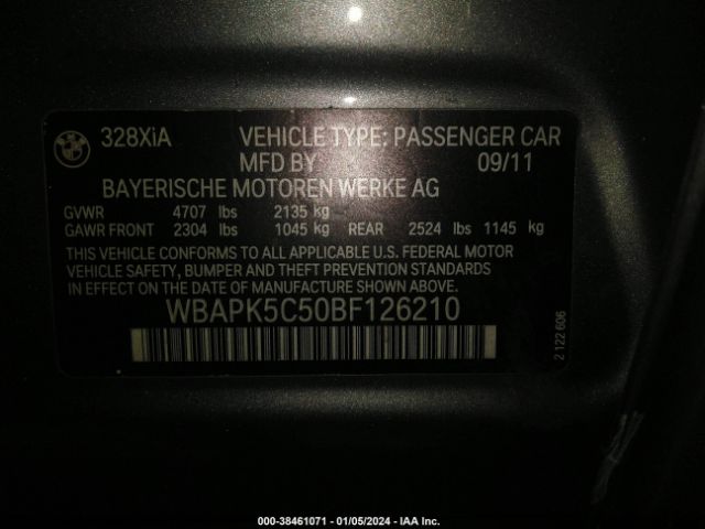 WBAPK5C50BF126210  - BMW 328I  2011 IMG - 8