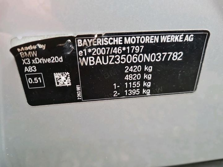 WBAUZ35060N037782  - BMW X3  2020 IMG - 3