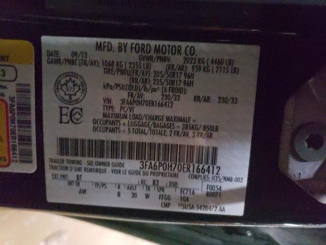 3FA6P0H70ER166412 BE9333AH - FORD FUSION  2013 IMG - 9