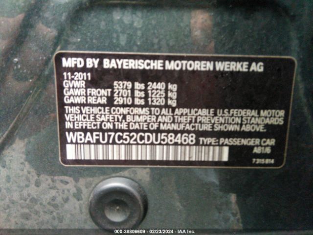WBAFU7C52CDU58468  - BMW 535I  2012 IMG - 8