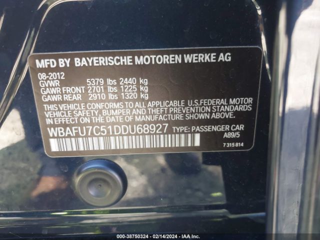 WBAFU7C51DDU68927  - BMW 535I  2013 IMG - 8