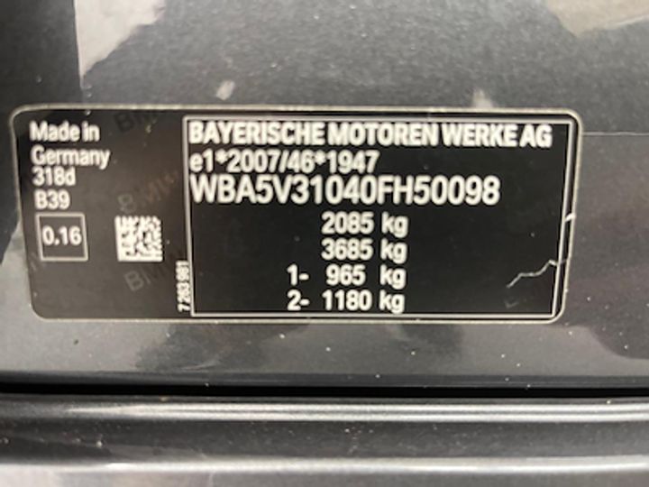 WBA5V31040FH50098  - BMW 3 DIESEL - 2019  2019 IMG - 10
