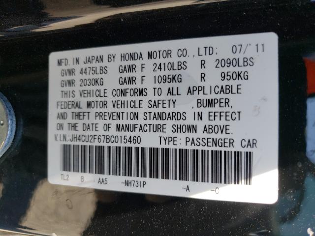 JH4CU2F67BC015460  - ACURA TSX  2011 IMG - 9