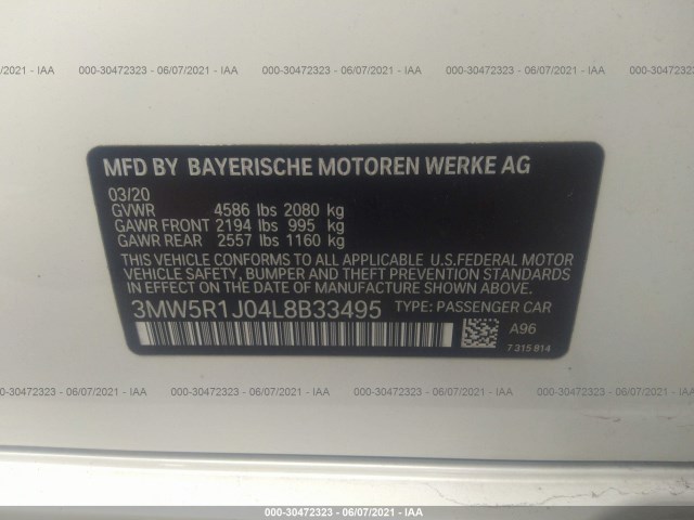 3MW5R1J04L8B33495  - BMW 3  2020 IMG - 8