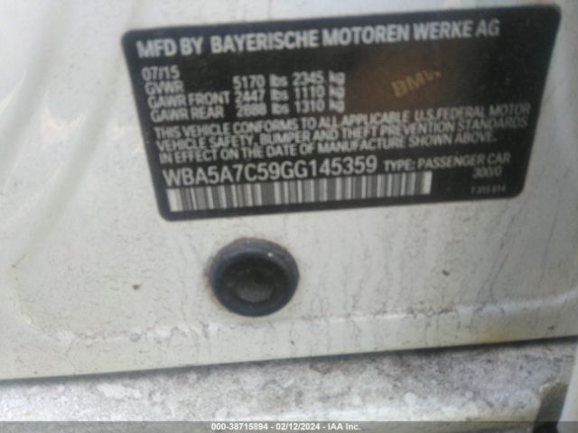 WBA5A7C59GG145359  - BMW 528I  2016 IMG - 8