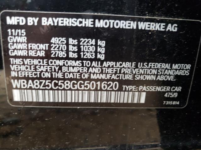 WBA8Z5C58GG501620 CA7440OP - BMW 3 SERIES GT  2015 IMG - 9
