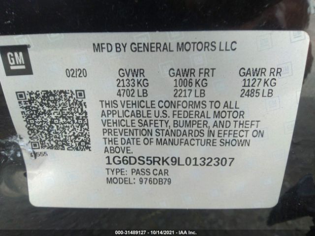 1G6DS5RK9L0132307  - CADILLAC CT5  2020 IMG - 8