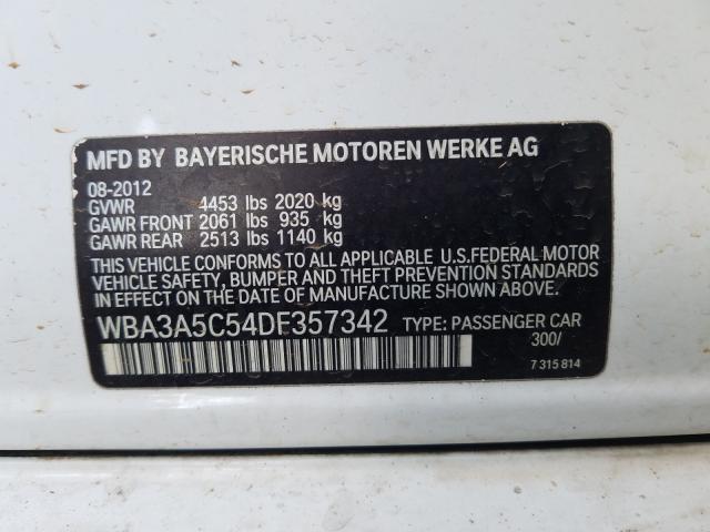 WBA3A5C54DF357342 BH6579TC - BMW 328I  2012 IMG - 9