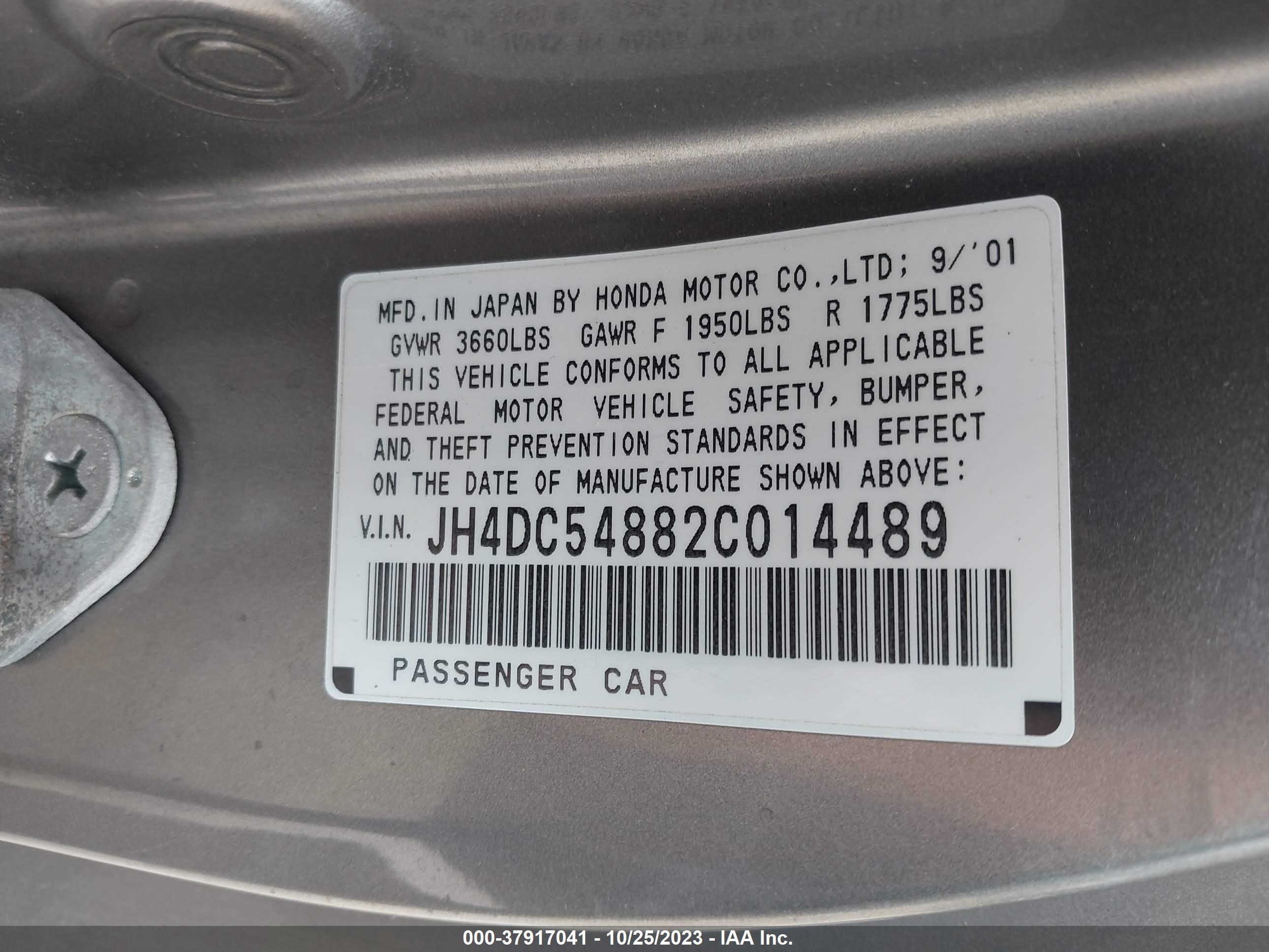 JH4DC54882C014489  - ACURA RSX  2002 IMG - 8